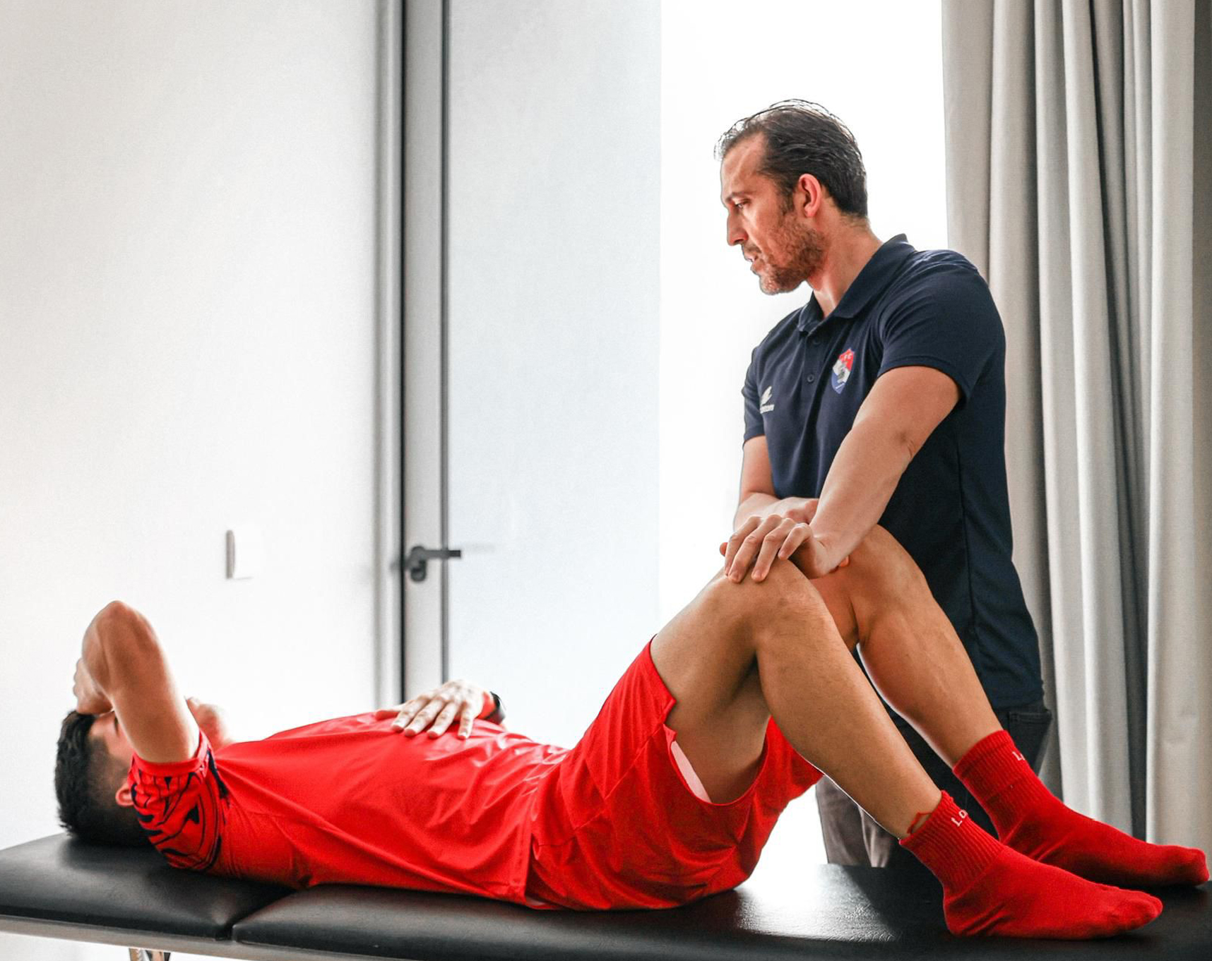 Dr. Luís Miguel Silva com atleta